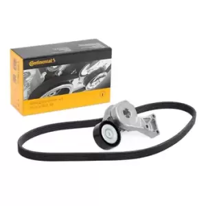 Image of CONTITECH V-ribbed belt set VW,AUDI,SKODA 6DPK1195K1 Serpentine belt kit,Auxiliary belt kit,Poly V-belt kit,V-ribbed belt kit