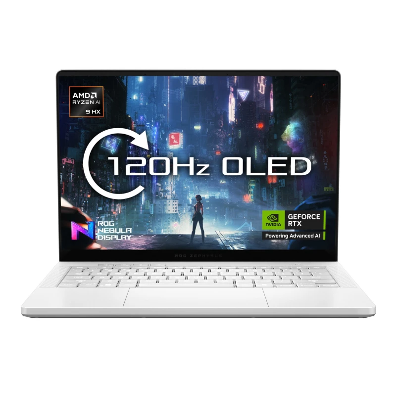 Image of Asus ASUS ROG Zephyrus G14 GA403WW-QS074W AMD Ryzen AI 9 HX 370 Laptop 35.6cm (14") 3K 32GB LPDDR5x-SDRAM 2 TB SSD NVIDIA GeForce RTX 5080 WiFi 7 (