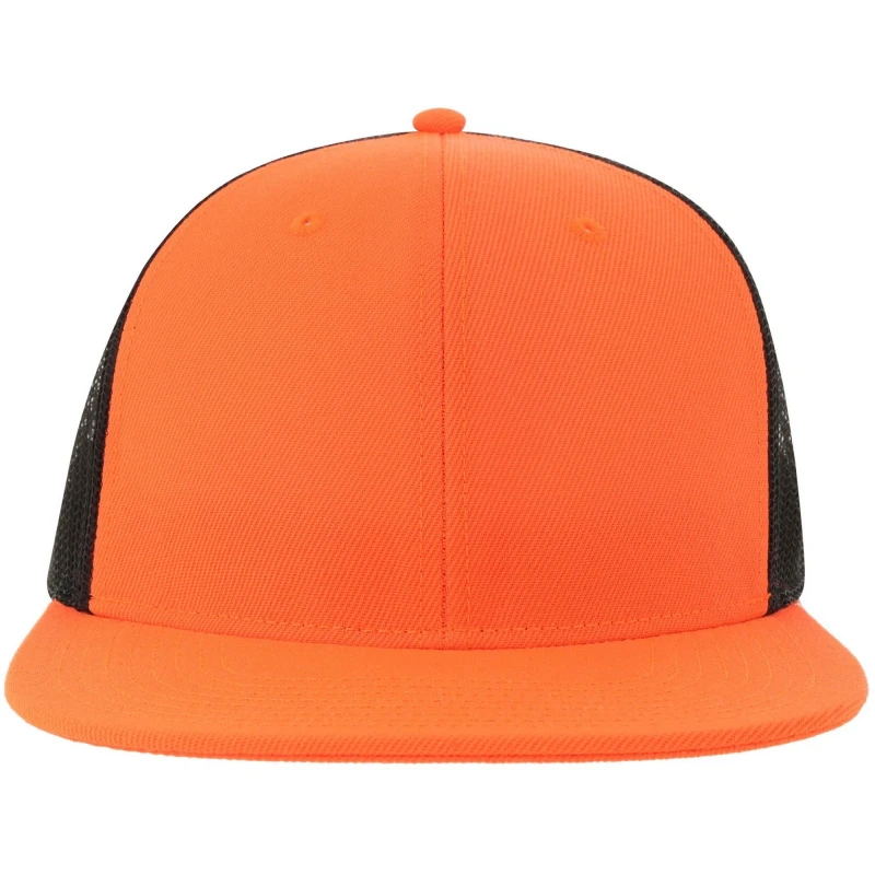Image of Atlantis Atlantis Men Mesh 6 Panel Trucker Cap in Orange Orange One Size Male 5063527148872