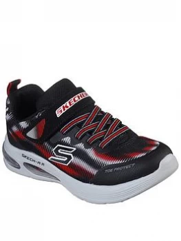 Image of Skechers Boys Skech Air Dual Strap Trainer, Black, Size 11.5 Younger