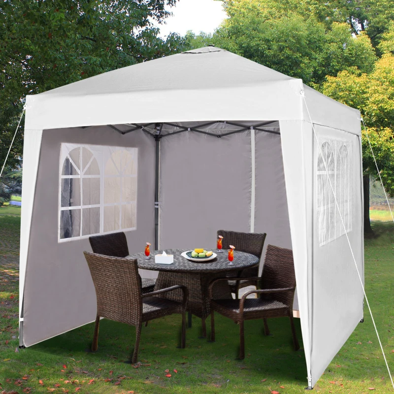 Image of MCC DIRECT Mcc 3 x 3m Pop up Gazebo Waterproof Outdoor Garden Marquee Canopy WS White GZ1101