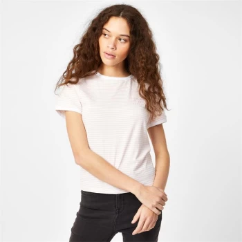 Image of Jack Wills Trinkey Ringer T-Shirt - Pink Stripe