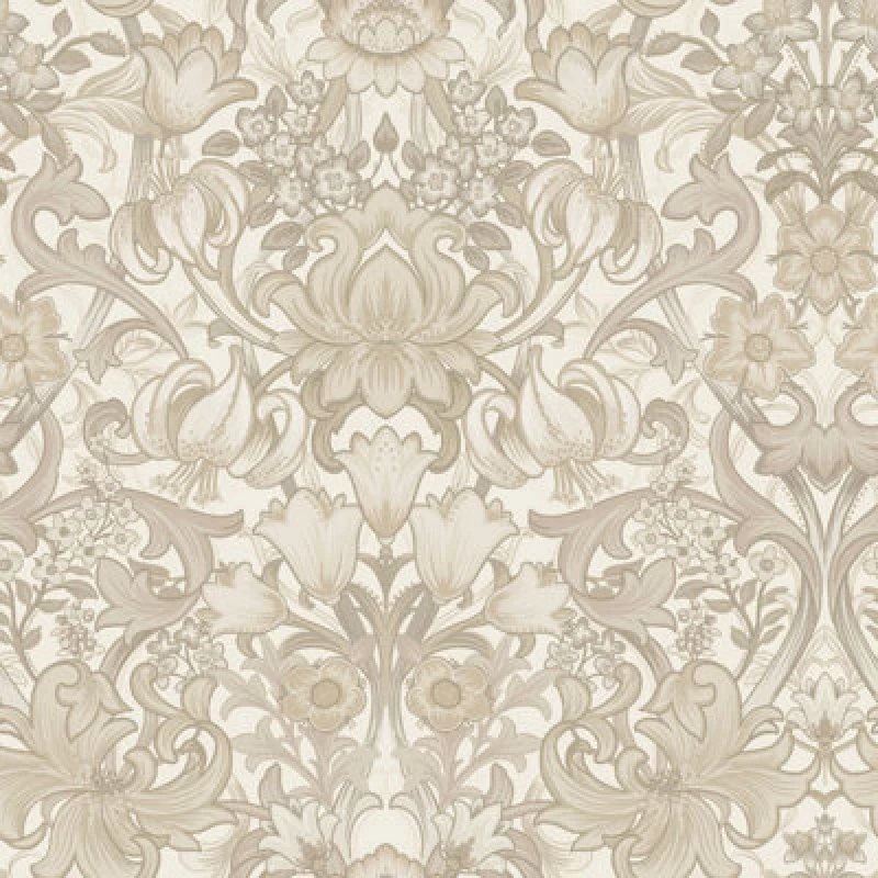 Image of Holden Decor Ornamental Floral Neutral Wallpaper, Cream 13881