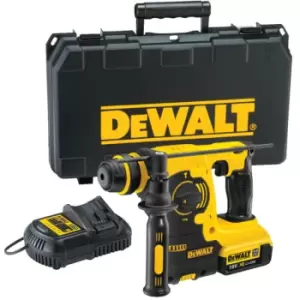 Image of DEWALT - DCH253M1 18v XR SDS+ Hammer Drill Kit C/W Charger, Case and 4ah Battery