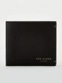 Image of Ted Baker Harvys Billfold Leather Wallet, Black, Men