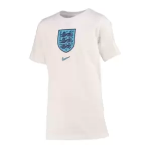 Image of 2022-2023 England Crest Tee (White) - Kids