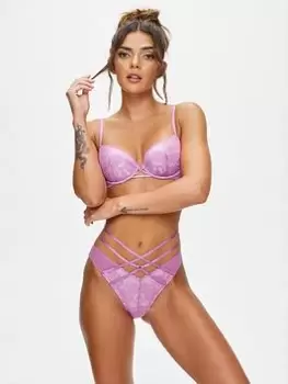 Image of Ann Summers Knickers The Lasting Lover High Leg Brazilian, Bright Purple, Size 10, Women