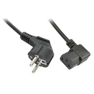 Image of Lindy 30302 power cable Black 3m CEE7/7 IEC 320