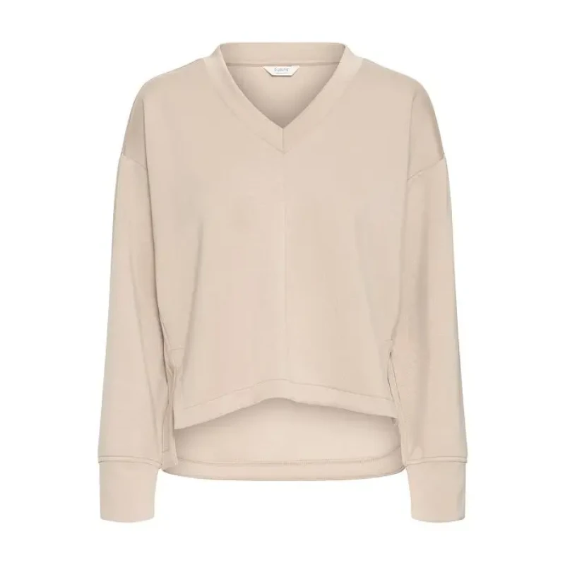 Image of b.Young Women's V-neck blouse b.young Pusti Beige Female L