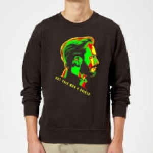 Image of Avengers Get This Man A Shield Sweatshirt - Black - XL