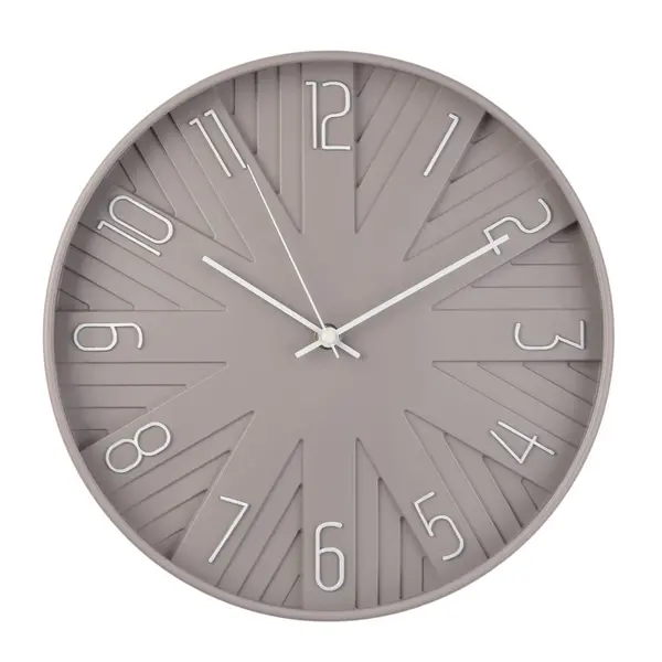 Image of HOMETIME Hometime Round Wall Clock Dove Grey Multi