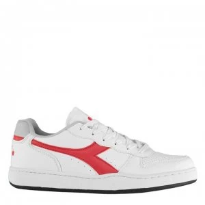 Image of Diadora Lifestyle Playground Trainers Mens - Whte/Red C0680