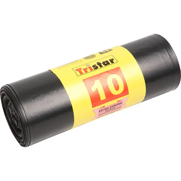 Image of Dustbin Liners, Extra Heavy Duty, 18 x 29 x 39cm x 180 Gauge (10 Pack)