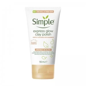 Image of Simple Protect and Glow Clay Polish Facial Wash 150ml