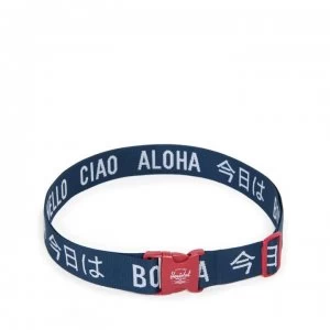 Image of Herschel Supply Co Luggage Belt Navy & Red - Navy/Red