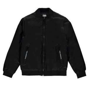 Image of Karl Lagerfeld Junior Boys Paris Bomber Jacket - Black 09B