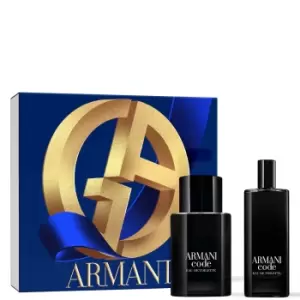 Image of Giorgio Armani Code Eau de Toilette For Him 50ml & 15ml Gift Set