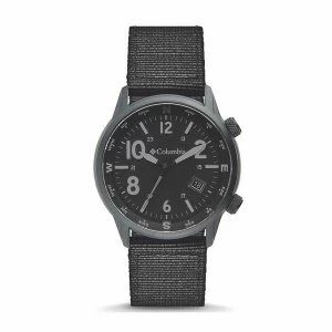 Image of Columbia CSC01-004 Outbacker Black 3-Hand Date Black Nylon Watch