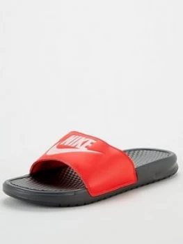 Image of Nike Benassi Just Do It Slides - Red/Black