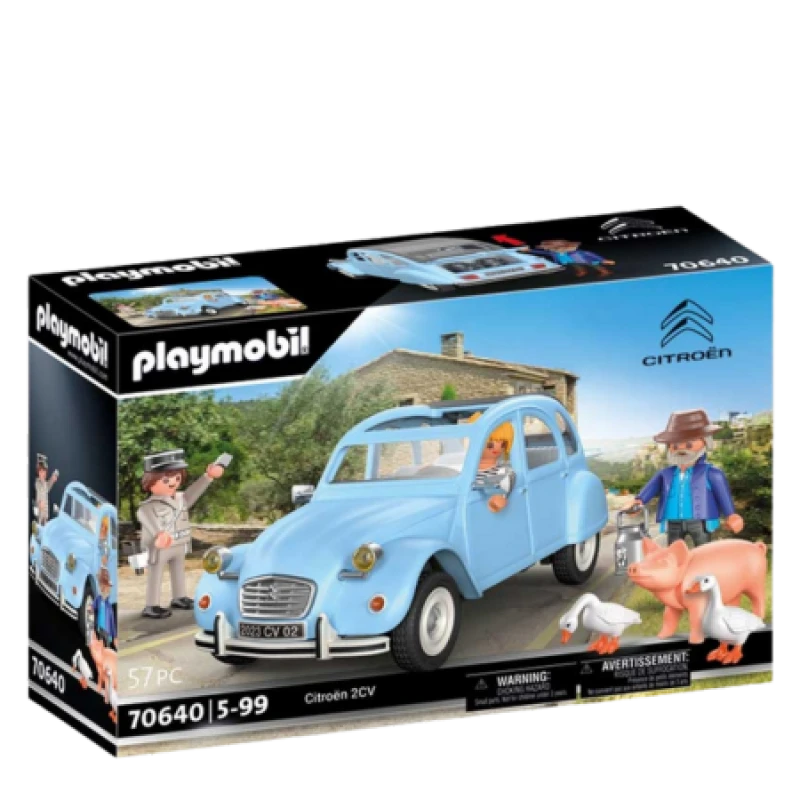 Image of Playmobil CitroA«n 2CV Playset with Car and Figures PLAY-70640
