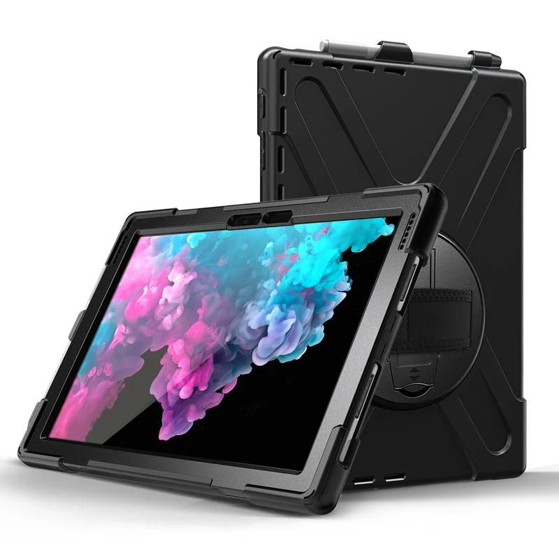 Image of eSTUFF AUSTIN Defender Case for Microsoft Surface Pro 7+/7/6/5/4 - Bla