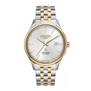 Image of Roamer 983983 47 15 50 Optimus Two Tone Bracelet Automatic Wristwatch