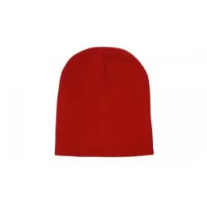 Image of Carta Sport Plain Beanie (One Size) (Scarlet Red)