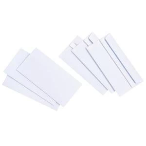 Image of Value DL Envelopes Press Seal Non Window 90gsm White Pack of 1000 1081