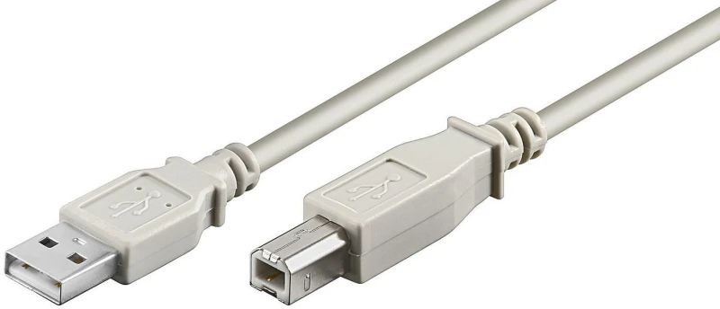Image of Microconnect USBAB1 USB cable USB 2.0 1m USB A USB B White