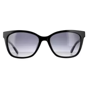 Image of Rectangle Black Slate Grey Gradient Sunglasses