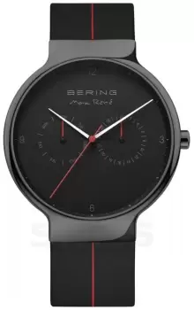Image of Bering 15542-423 Mens Max Rene Black Silicone Strap Watch