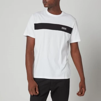 Image of Barbour International Mens Accelerator Panel T-Shirt - White - S