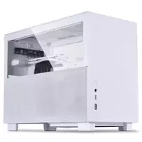 Image of Lian Li Q58W3 Mini-ITX Aluminium and Tempered Glass Case - White