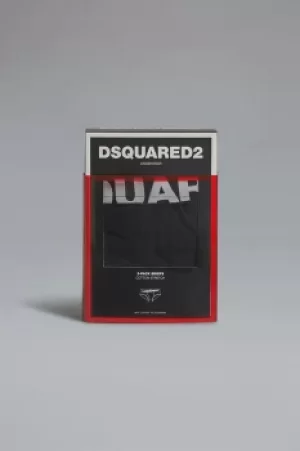 Image of DSQUARED2 Men Twinpack brief Black/White Size S 95% Cotton 5% Elastane