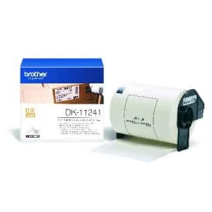 Image of Brother DK11241 Label Tape 102mm x 152mm Black on White x 200