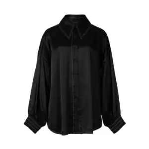 Image of AllSaints AllSaints Charli Shirt Womens - Black
