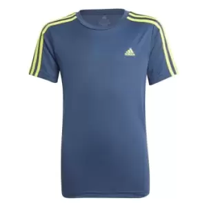 Image of adidas 3S Acid T Shirt Juniors - Blue