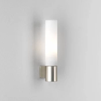 Image of 1 Light Bathroom Wall Light Matt Nickel IP44, G9