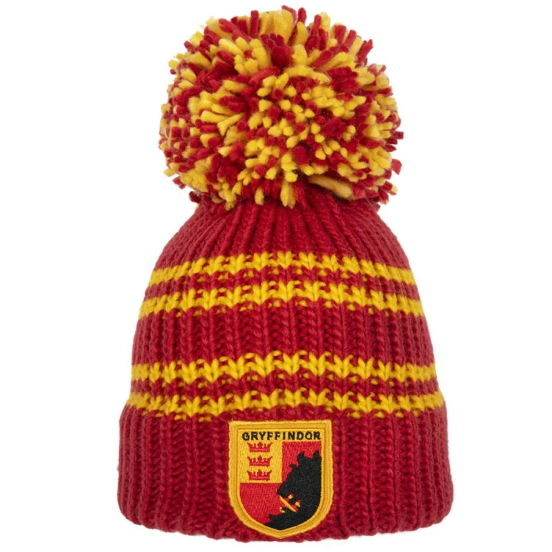 Image of Harry Potter Mens Gryffindor Bobble Beanie in Red Red Male One Size