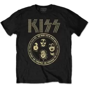 Image of KISS - Band Circle Unisex XX-Large T-Shirt - Black