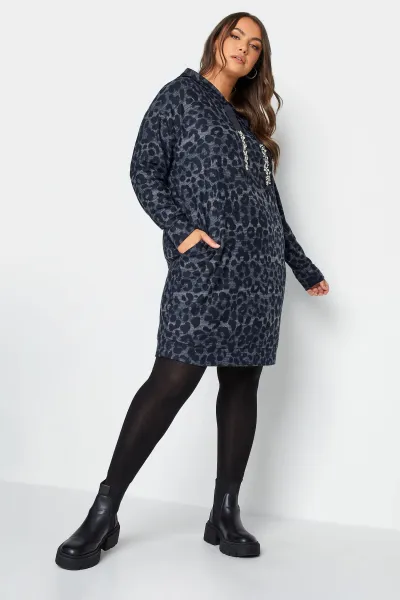 Image of Leopard Print Jumper Dress