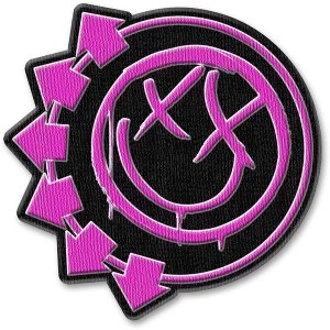 Image of Blink-182 - Pink Neon Six Arrows Standard Patch