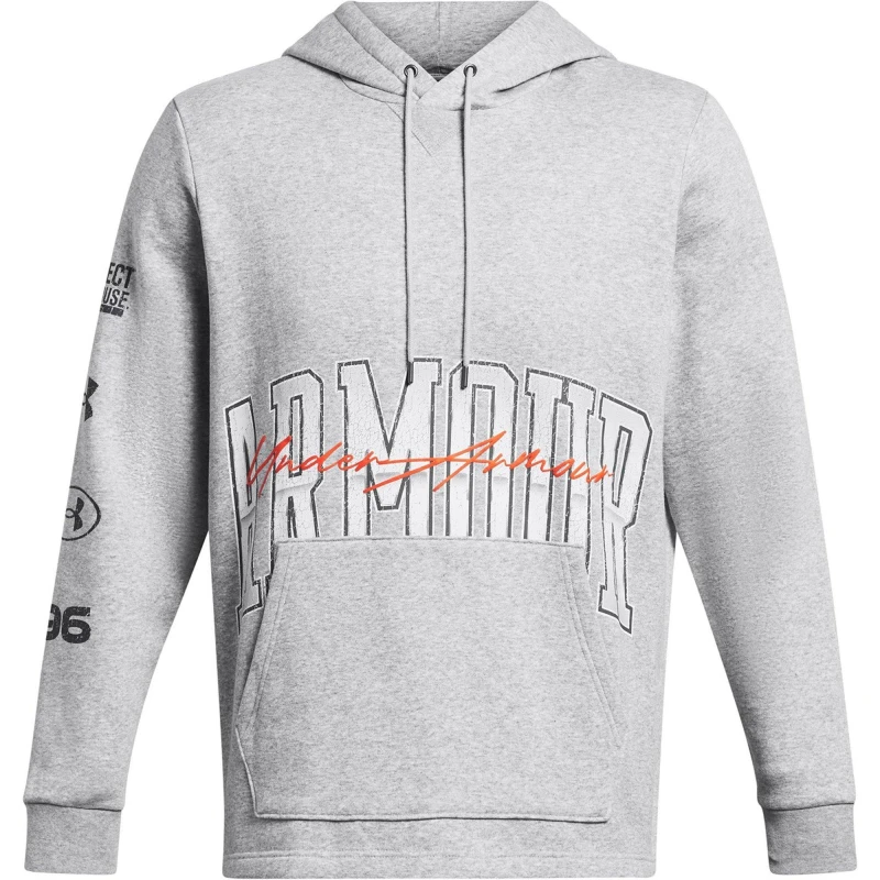 Image of Under Armour Mens Fleece Performance Hoodie Gray male S