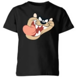 Image of Looney Tunes Tasmanian Devil Face Kids T-Shirt - Black - 7-8 Years