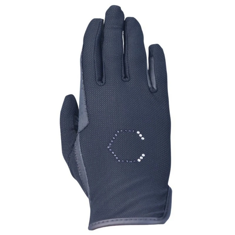 Image of Coldstream Mens Lintlaw Summer Riding Gloves in Navy Size: XS Navy Male XS