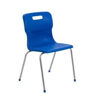 Image of Titan 4 Leg Chair 460mm Blue KF72195