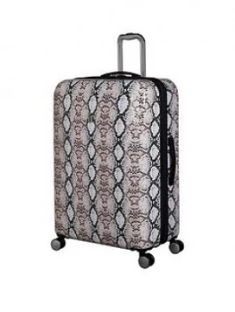 Image of IT Luggage Sheen Snake Print Large Suitcase