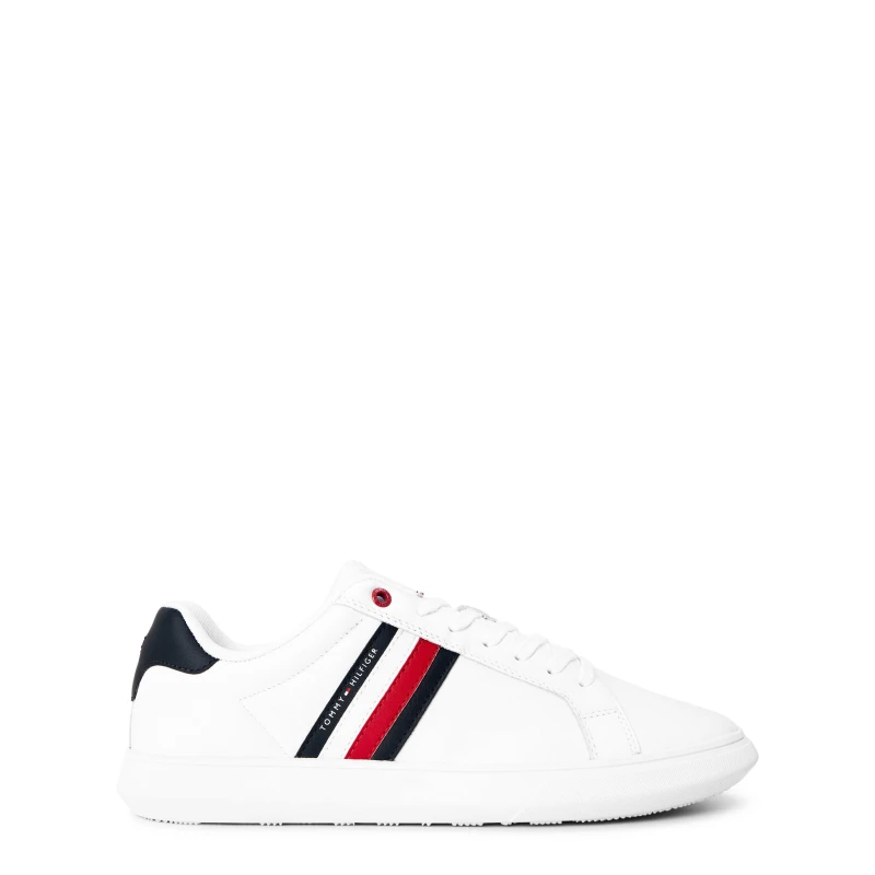 Image of Tommy Hilfiger Mens ESS LTH Cupsle Low-Top Trainers White male 7 (41)