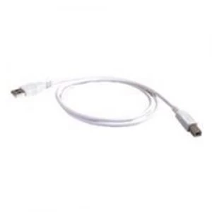 Image of C2G 2m USB 2.0 A/B Cable - White
