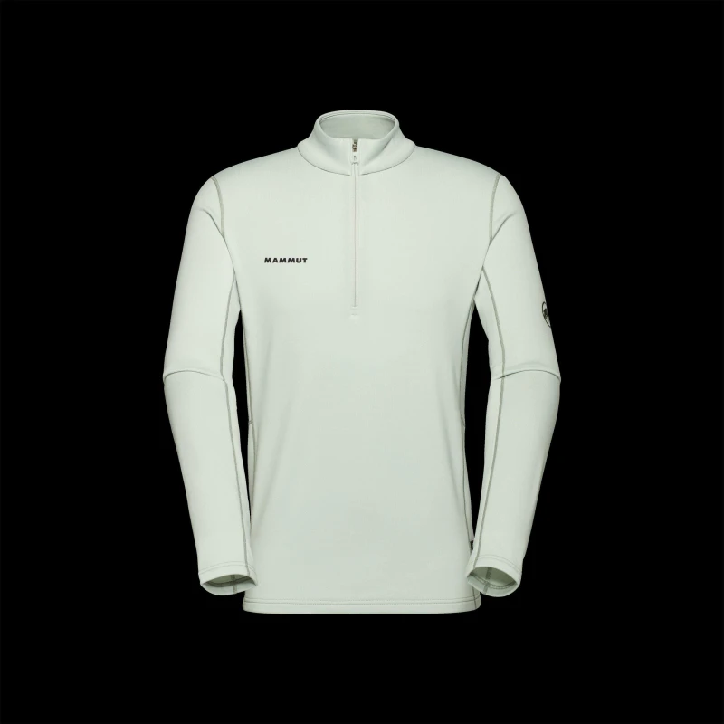 Image of Mammut Mens Aener 1/4 Zip Fleece Silver Sage male Small